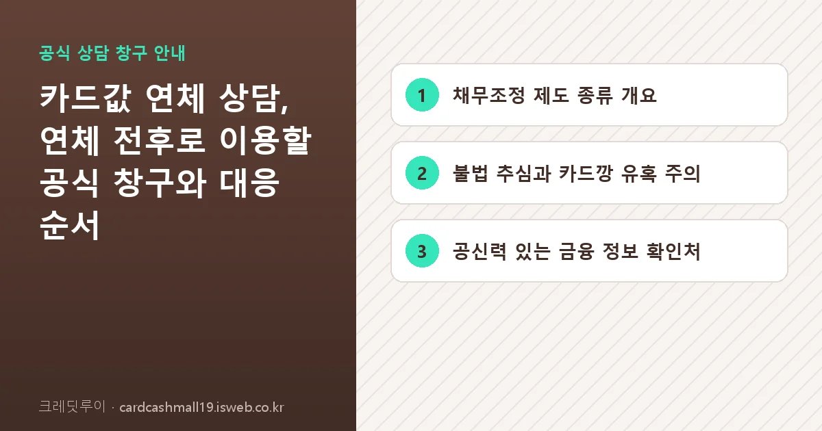 크레딧루이 핵심 내용을 정리한 요약 카드